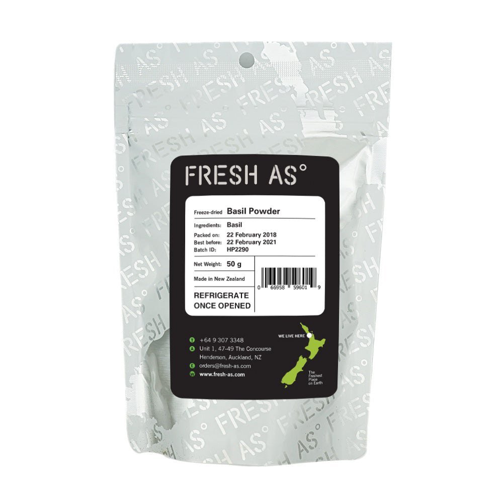 FRESH AS FREEZE DRIED BASIL POWDER 50GR Mia Food Service