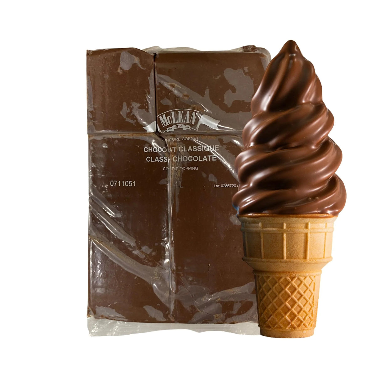 MCLEAN CLASSIC CHOCOLATE CONE DIP TOPPING 1L – Mia Food Service