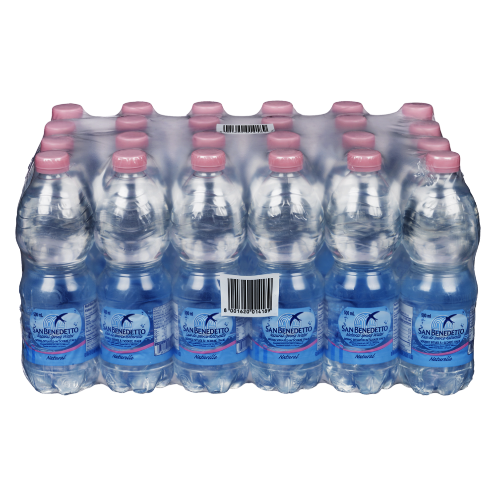 SAN BENEDETTO NATURAL PLASTIC WATER 24X500ML – Mia Food Service